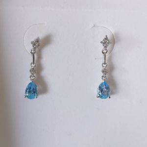 Blue Topaz Earrings